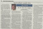 Pig Tales, "Agriculture Under Fire", by Rich Barczewski, columnist for Jan. 15, 2013 Delmarva Farmer
