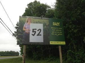 Not exactly a newspaper, but I found out through family that my face is plastered to this bilboard on Rt 404 east. Not sure how many beach tourists know that ethanol comes from corn, which I'm standing in front of but maybe they'll get the point. Or maybe they'll google it when they see how much gas has gone up in recent weeks. 
